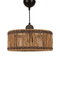 Opviq BK026 Lámpara de araña de metal con tapa de macramé en color Ecru